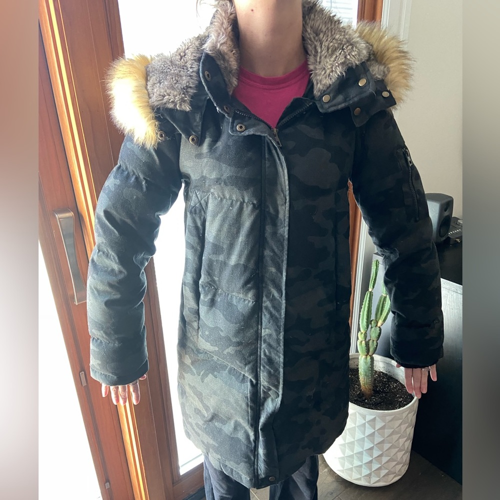Vince Camuto Camo Down Coat